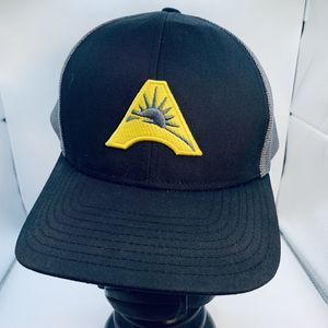 Asun Umpire Black Snap Back Baseball Cap TRUCKER Hat